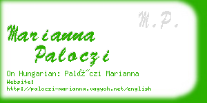 marianna paloczi business card